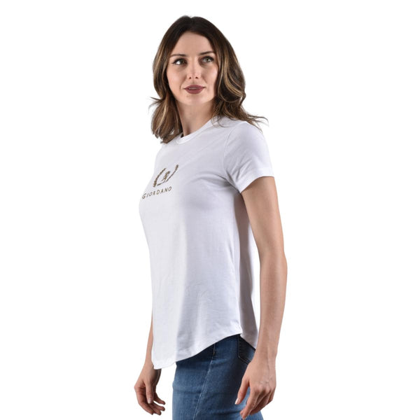 Women Cotton Jersey Crewneck Short Sleeve Regular Print Tees