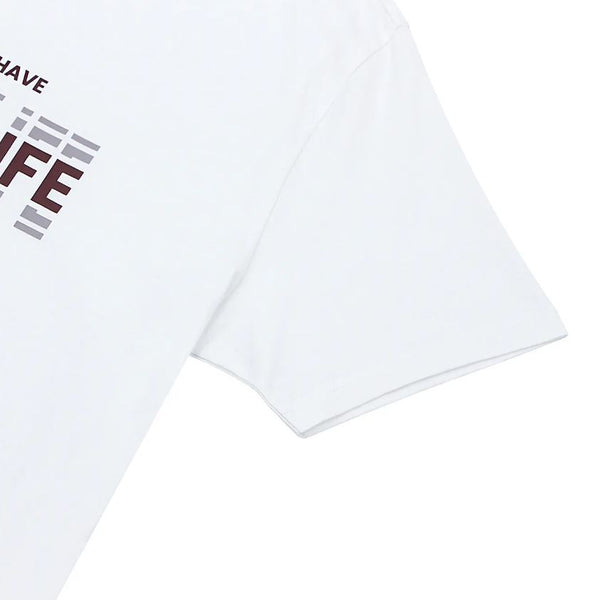 Cotton Jersey Crew Neck Short Sleeve Print Tee