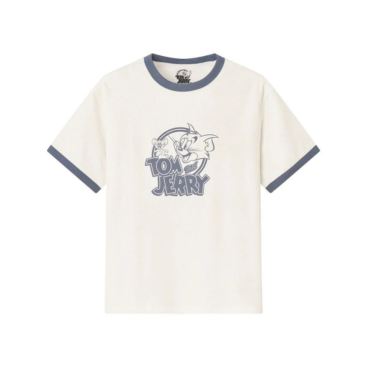 Men's Relaxed Fit Tom & Jerry Cotton Print Tee