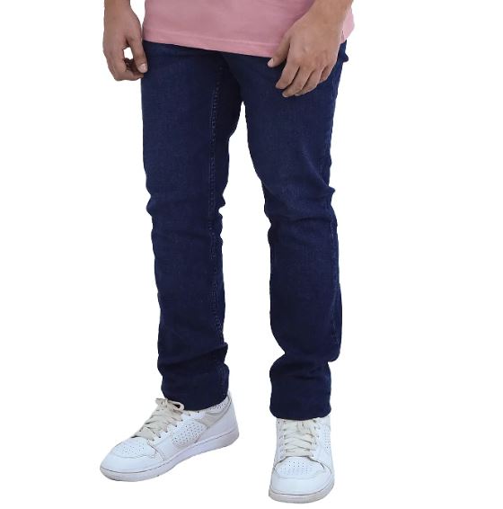 بنطلون جينز ضيق من القطن والإيلاستين