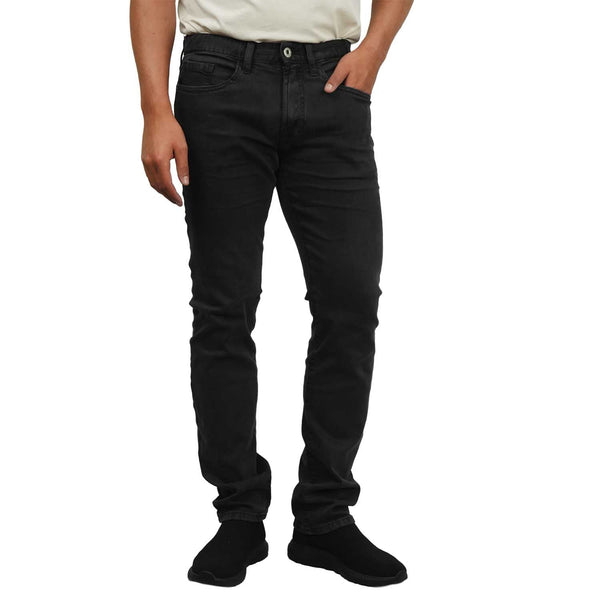 Cotton/Spandex Denim Rise Skinny Tapered Jeans