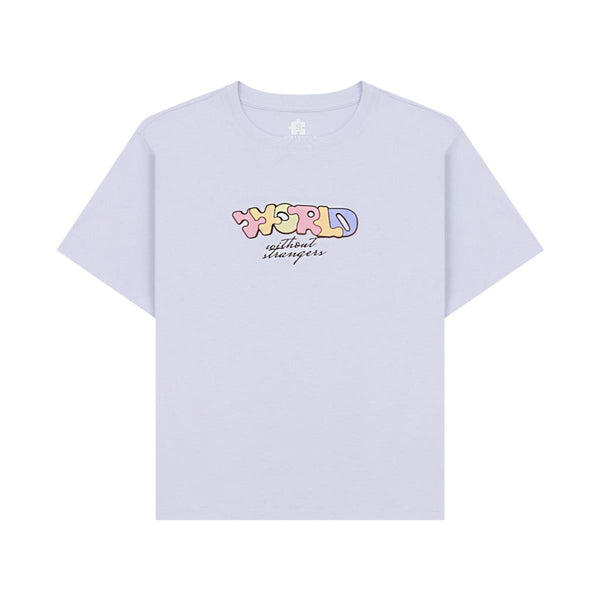Women Cotton Jersey Crewneck Short Sleeve Print Tee