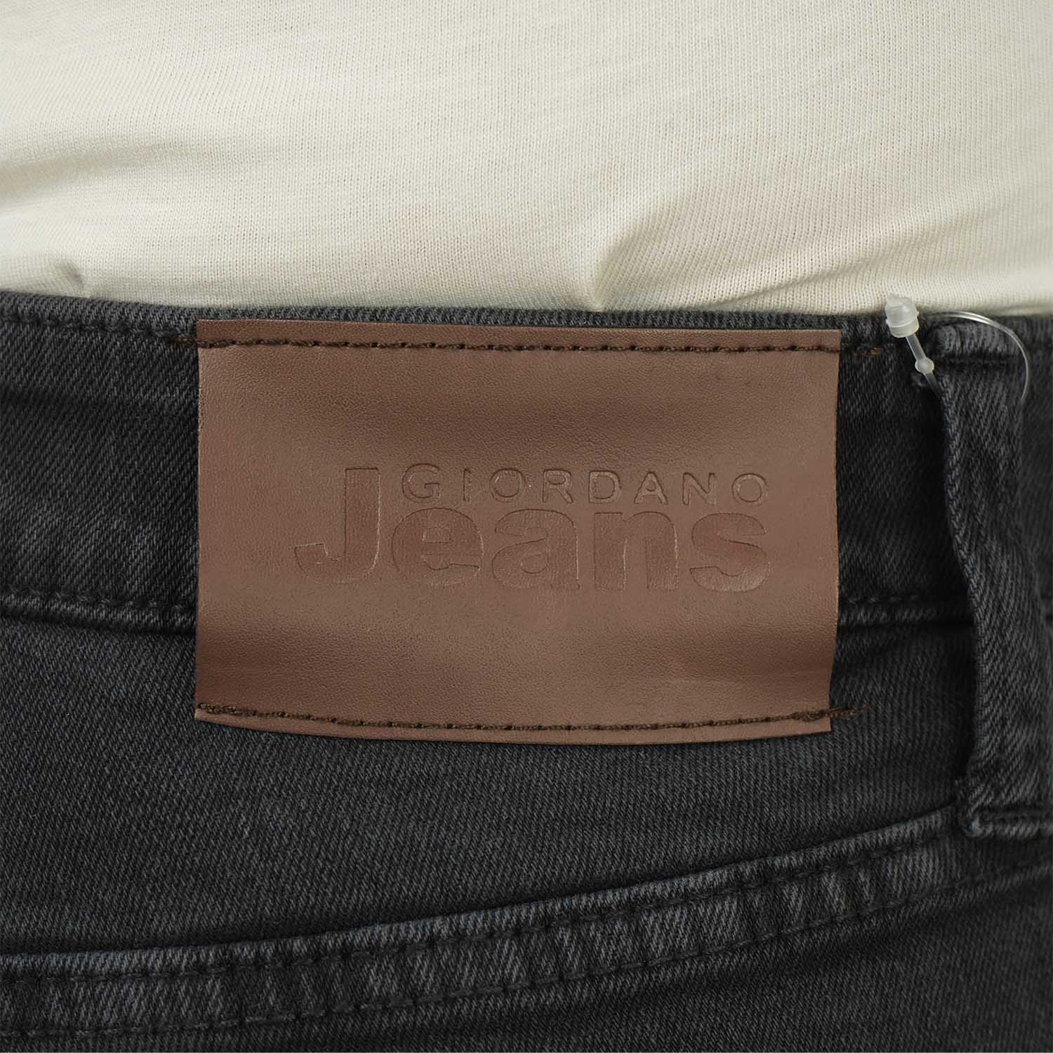 بنطلون جينز ضيق بقصة مدببة من القطن/السباندكس