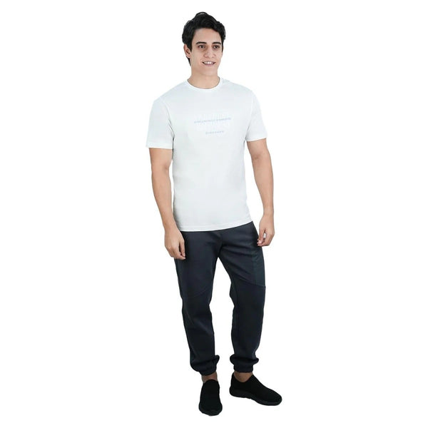 Men's Slim Fit Cotton Jersey Crew Neck Print Tee (WWS)