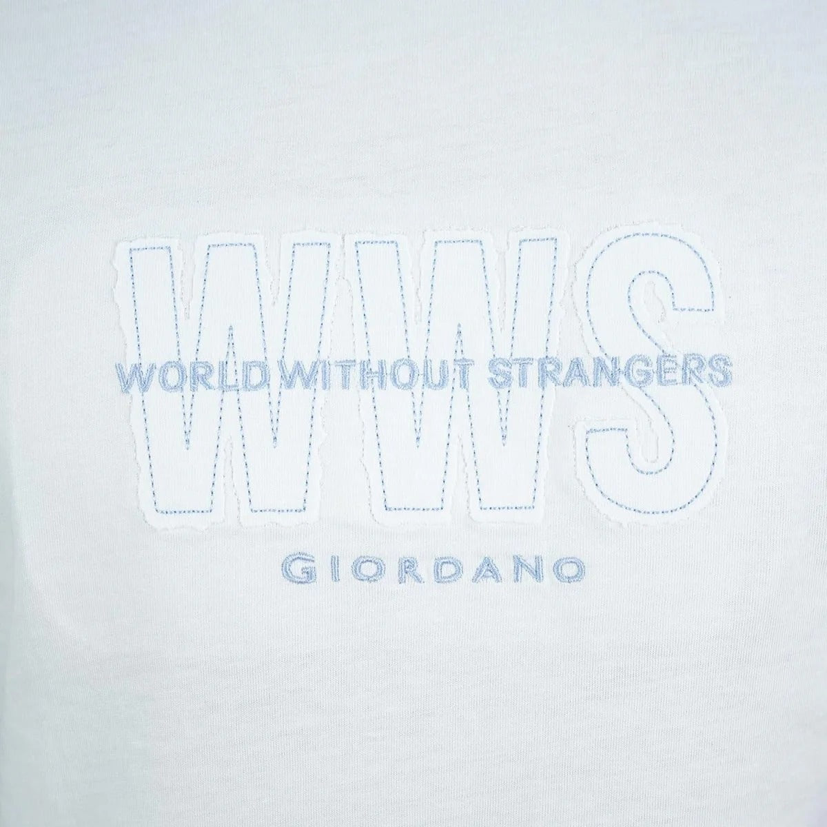 تيشيرت رجالي ضيق من القطن الجيرسيه برقبة دائرية مطبوع (WWS)