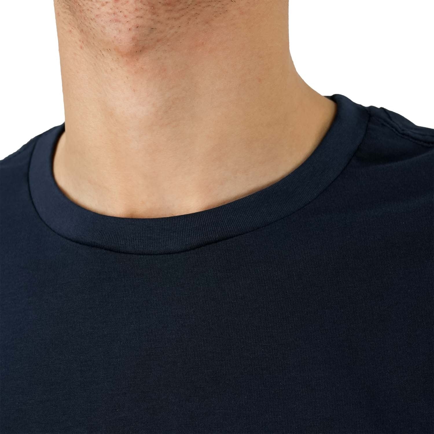 تيشيرت قطني جيرسي بأكمام قصيرة ورقبة دائرية وطبعة ضيقة (تيشيرت مميز)