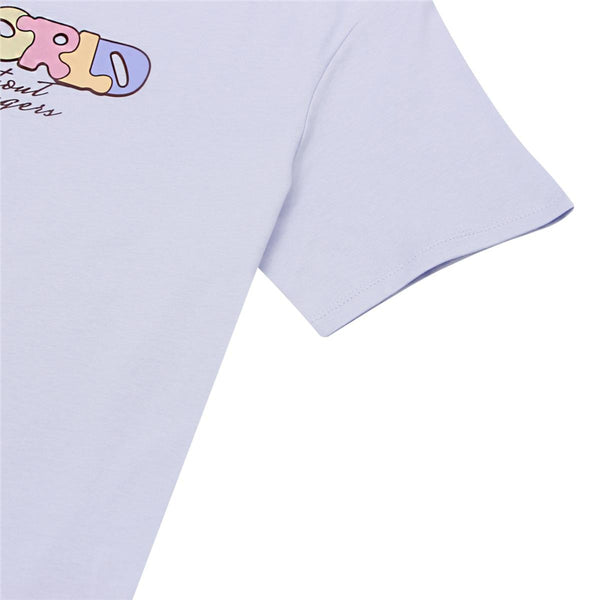 Women Cotton Jersey Crewneck Short Sleeve Print Tee