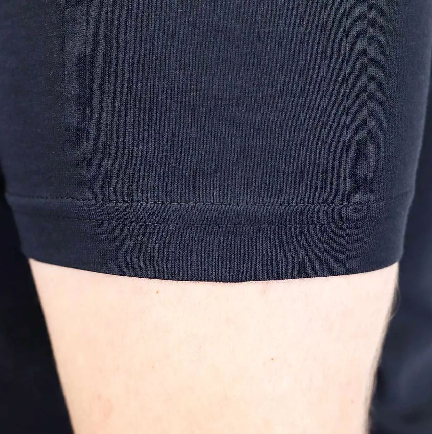 تيشيرت قطني مطبوع بأكمام قصيرة ورقبة دائرية وياقة دائرية