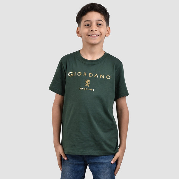 (Junior) Cotton Jersey Crewneck Short Sleeve Regular Print Tee
