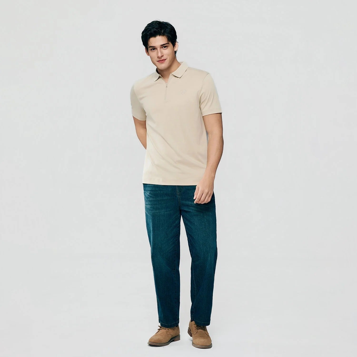 Men Regular Interlock Liquid Touch Polo (Feel the Difference)