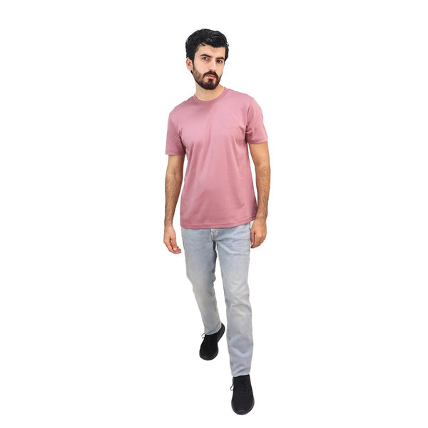 Cotton Interlock Crewneck Short Sleeve Slim Tee (Liquid Touch)