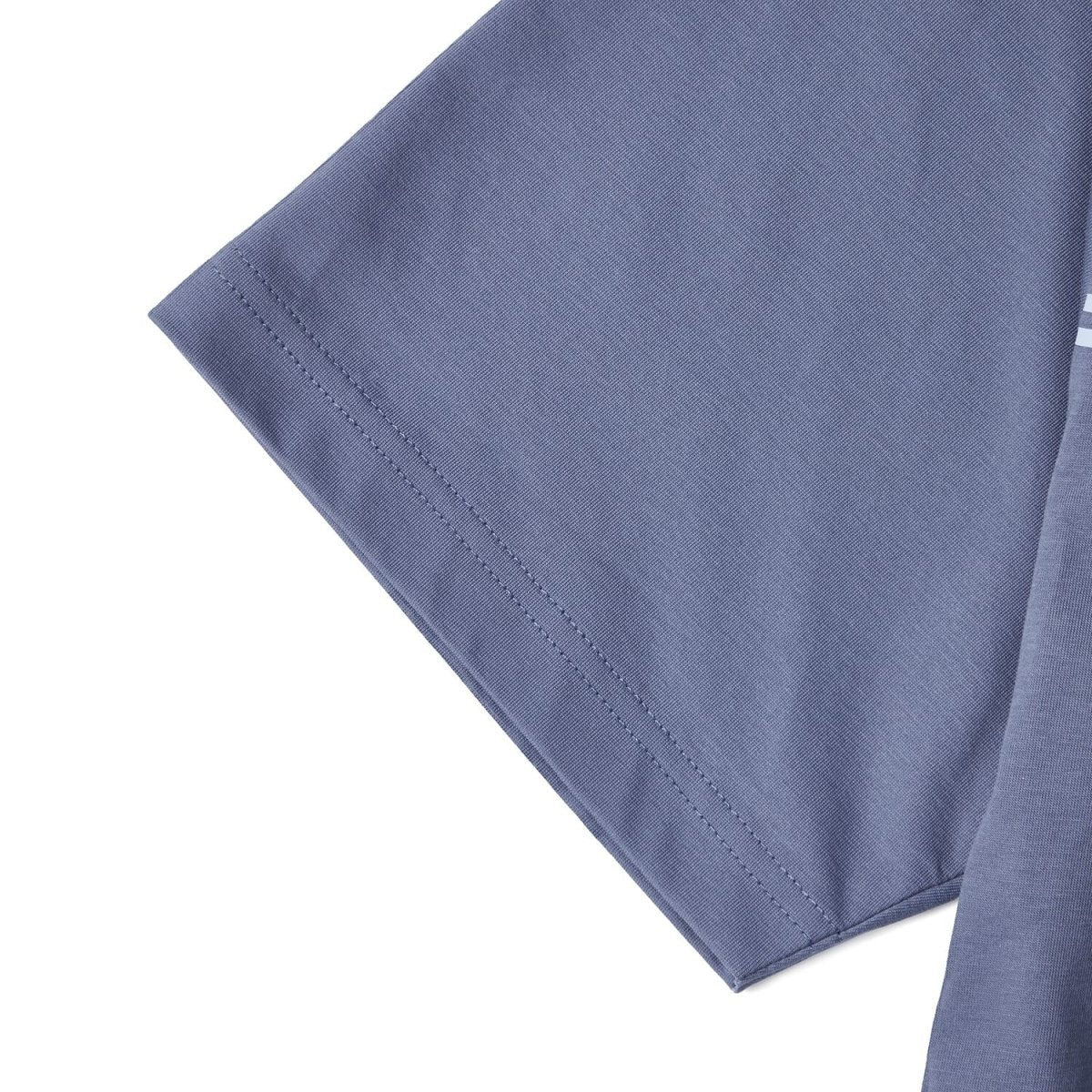 تيشيرت قطني/بوليستر جيرسي بياقة دائرية وأكمام قصيرة بطبعة مريحة