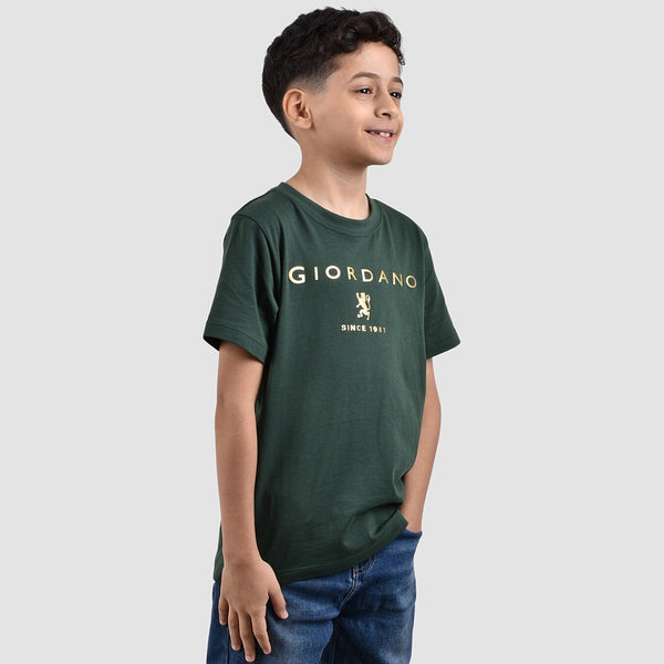 (Junior) Cotton Jersey Crewneck Short Sleeve Regular Print Tee