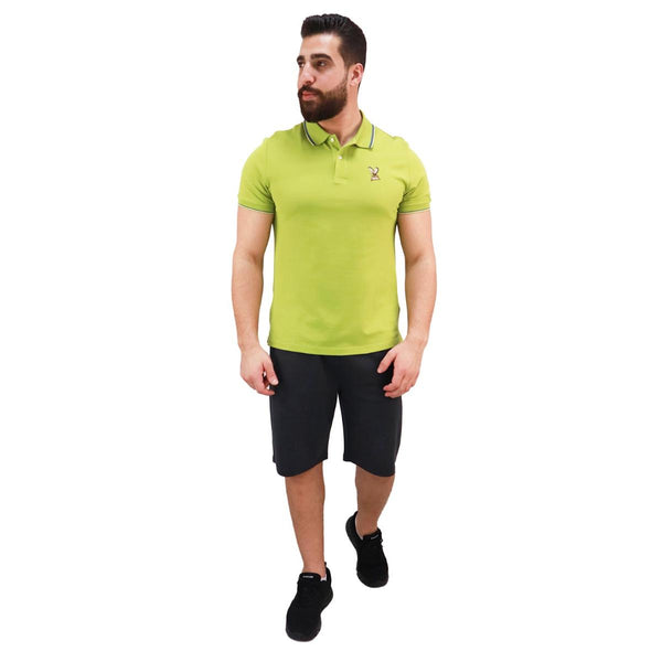 Nylon/Spandex Pique Knitted Collar Short Sleeve Solid Performance Polo