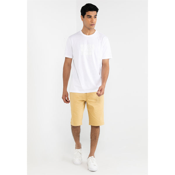 Cotton Jersey Crewneck Short Sleeve Slim Print Tees (WWS)