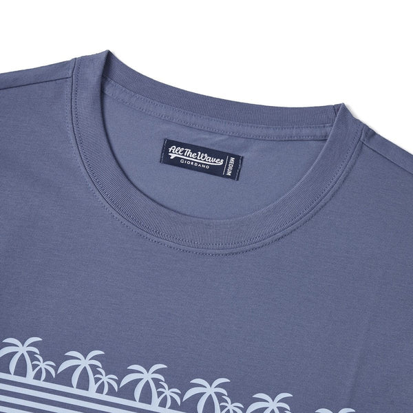 Cotton/Polyester Jersey Crewneck Short Sleeve Relax Print Tee