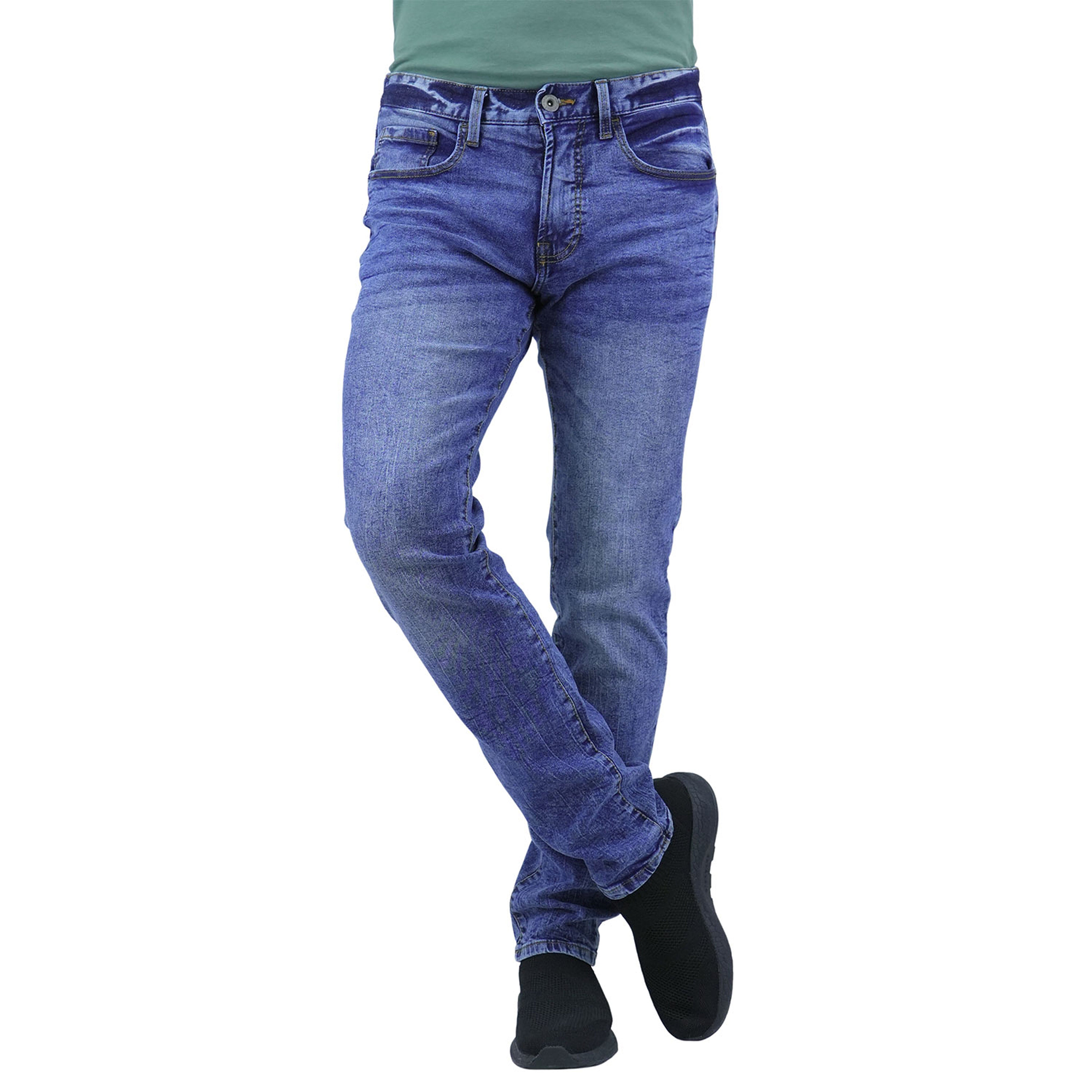 Cotton/Spandex Denim Rise Skinny Tapered Jeans