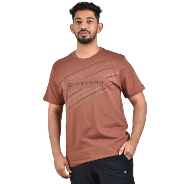 Cotton Jersey Crew Neck Short Sleeve Slim Print Tees  (Signature Tees)