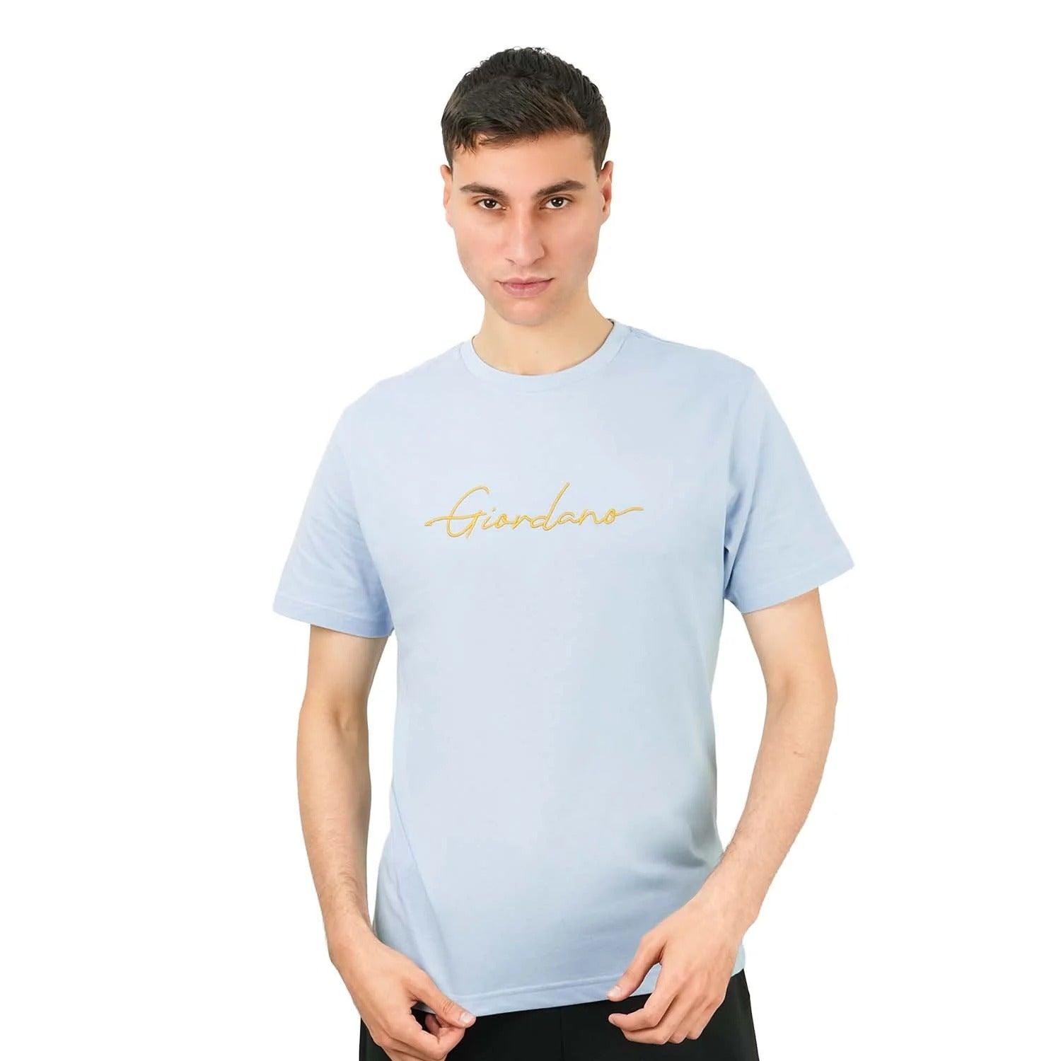 Cotton Jersey Crewneck Short Sleeve Slim Print Tee (Signature Tee)