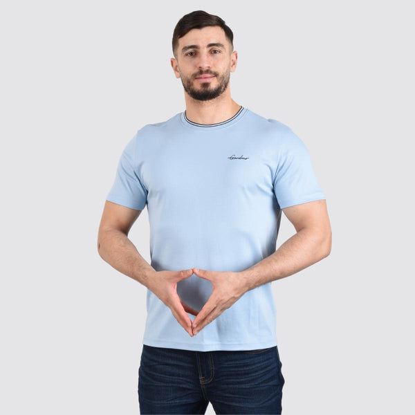 Cotton Interlock Crewneck Short Sleeve Slim Tees (Liquid Touch Signature tees)