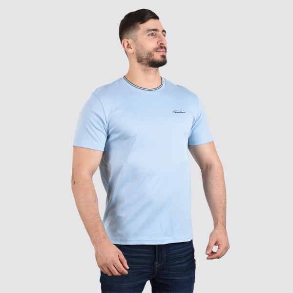 Cotton Interlock Crewneck Short Sleeve Slim Tees (Liquid Touch Signature tees)