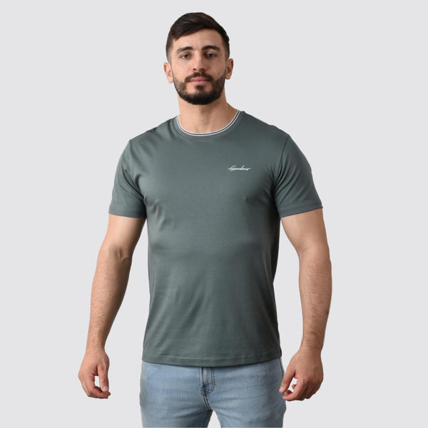 Cotton Interlock Crewneck Short Sleeve Slim Tee (Liquid Touch Signature tees)