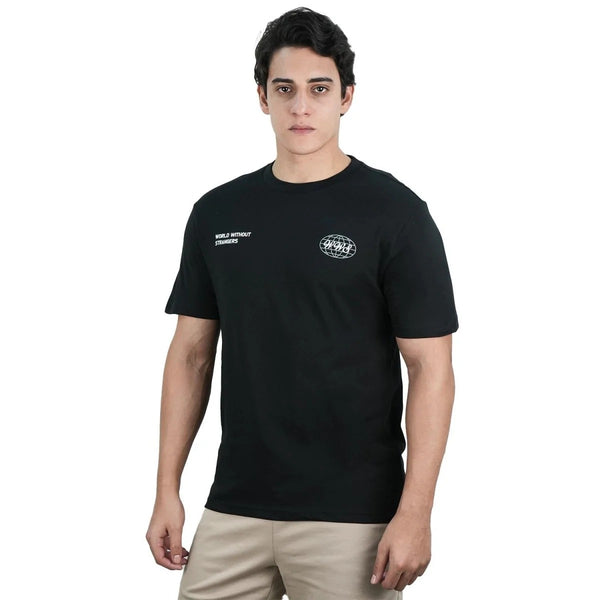 Men's Slim Fit Cotton Jersey Crew Neck Print Tee (WWS)