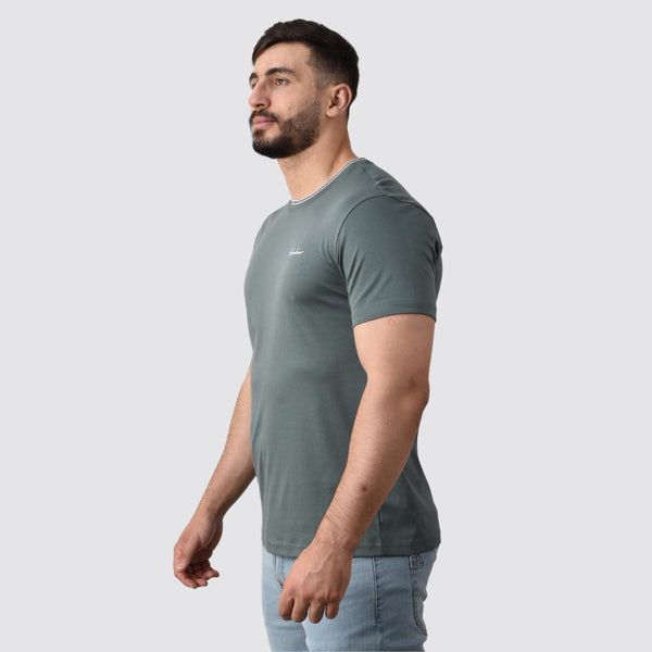 Cotton Interlock Crewneck Short Sleeve Slim Tee (Liquid Touch Signature tees)