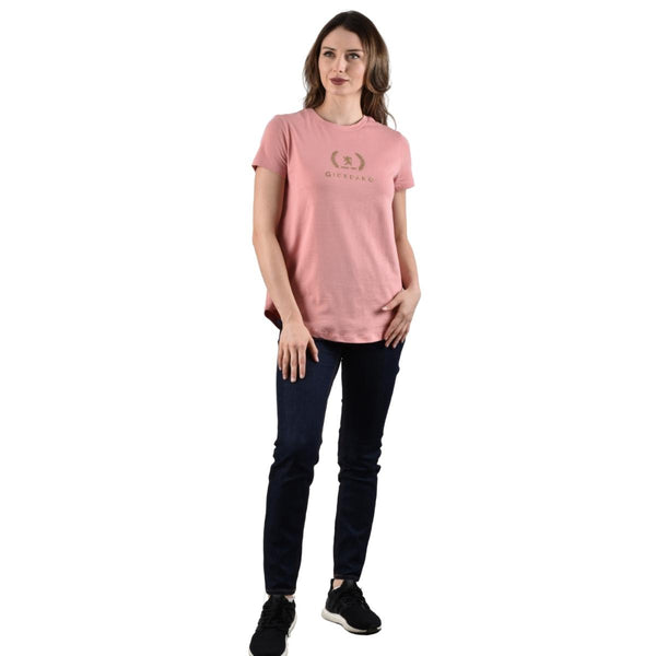 Women Cotton Jersey Crewneck Short Sleeve Regular Print Tees