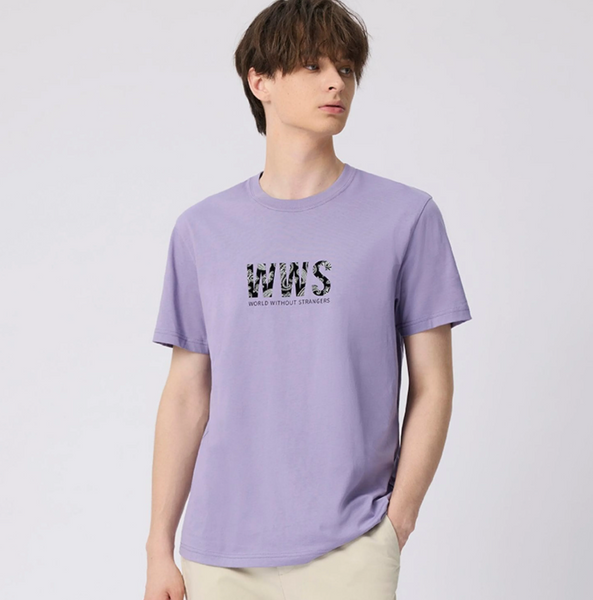 Cotton Jersey Crewneck Short Sleeve Print Tee (WWS)