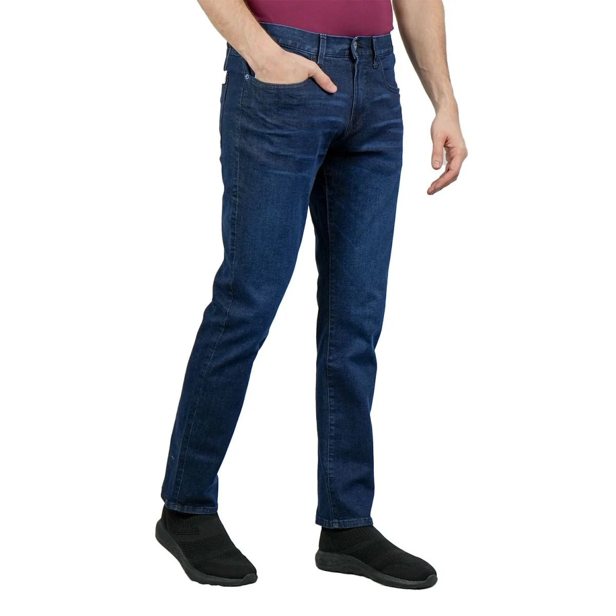 Cotton/Spandex Denim Rise Skinny Tapered Jeans