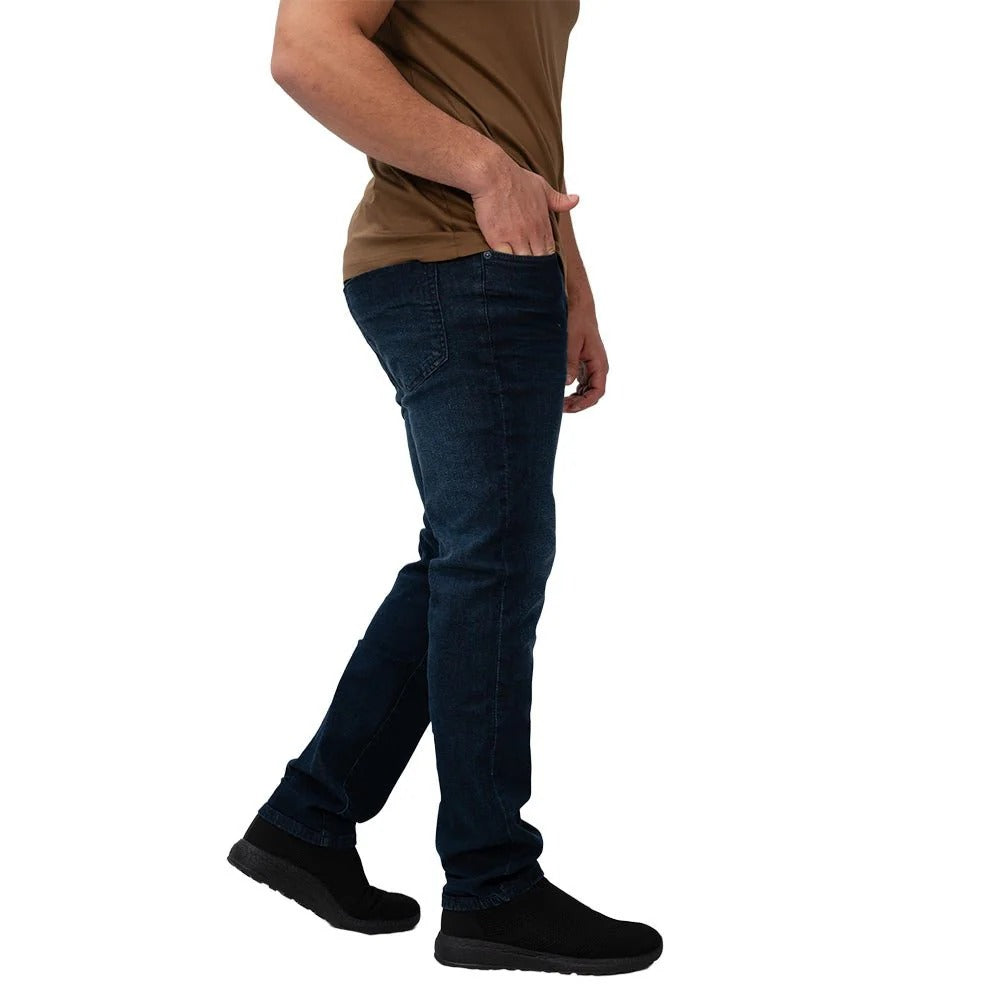 Men's Skinny Taper Stretch Denim Jeans Low Rise