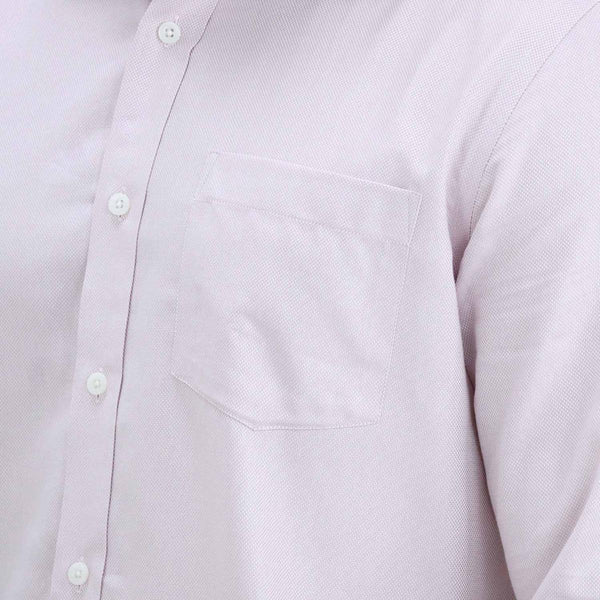 Cotton Oxford Long Sleeve Slim Embroidery Garment Wash Shirt