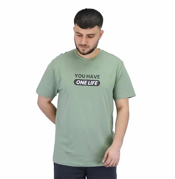 Cotton Jersey Crew Neck Short Sleeve Print Tee