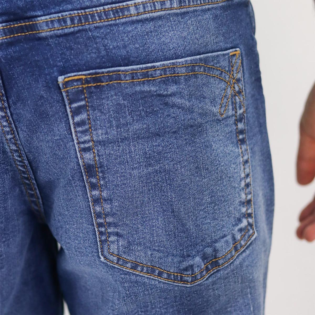 بنطلون جينز ضيق من القطن والإيلاستين