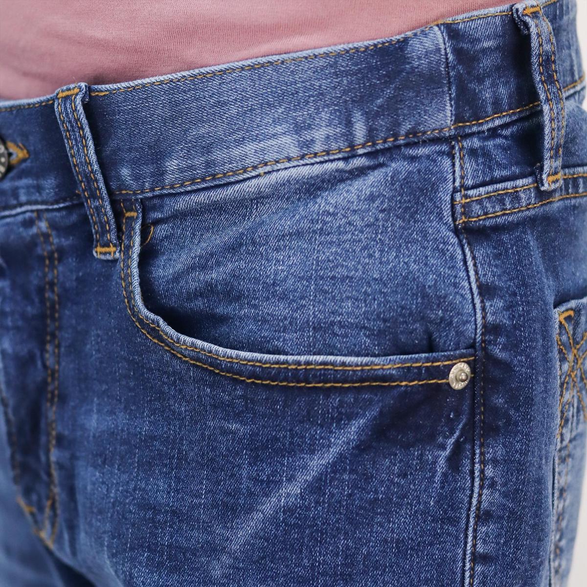 بنطلون جينز ضيق من القطن والإيلاستين