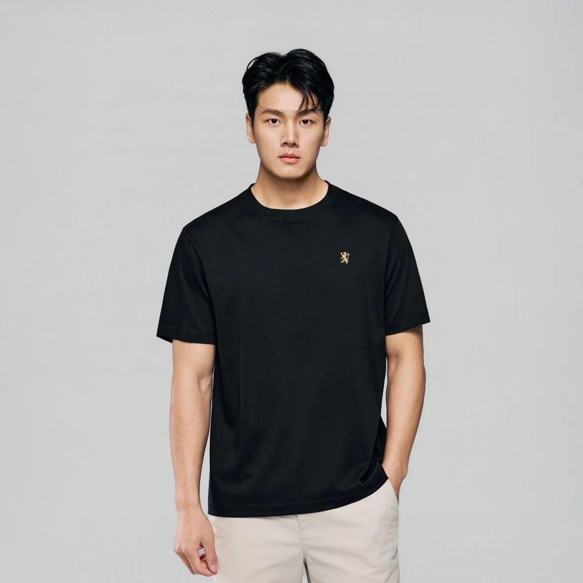 Men Regular Mercerized Cotton Crew Tee