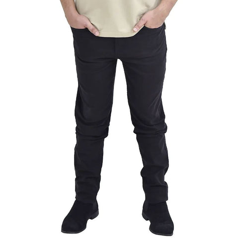 Cotton/Spandex Rise Regular Tapered Khakis (180 Elastic Waist band)