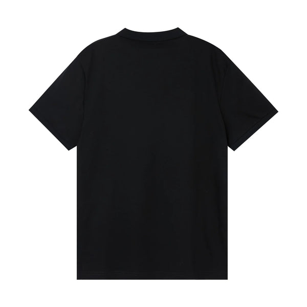 Cotton Interlock Flat Knitted Collar Short Sleeve Slim Embroidery Solid Polo (Liquid Touch)