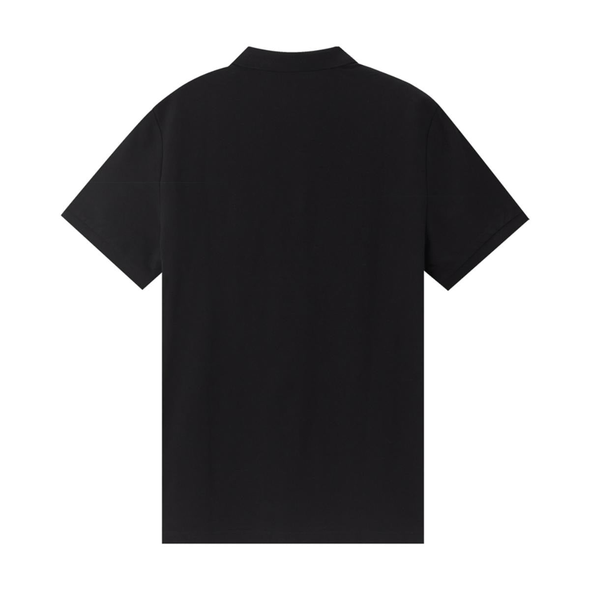 Cotton/Lycra Pique Flat Knitted Collar Short Sleeve Slim Solid Polo