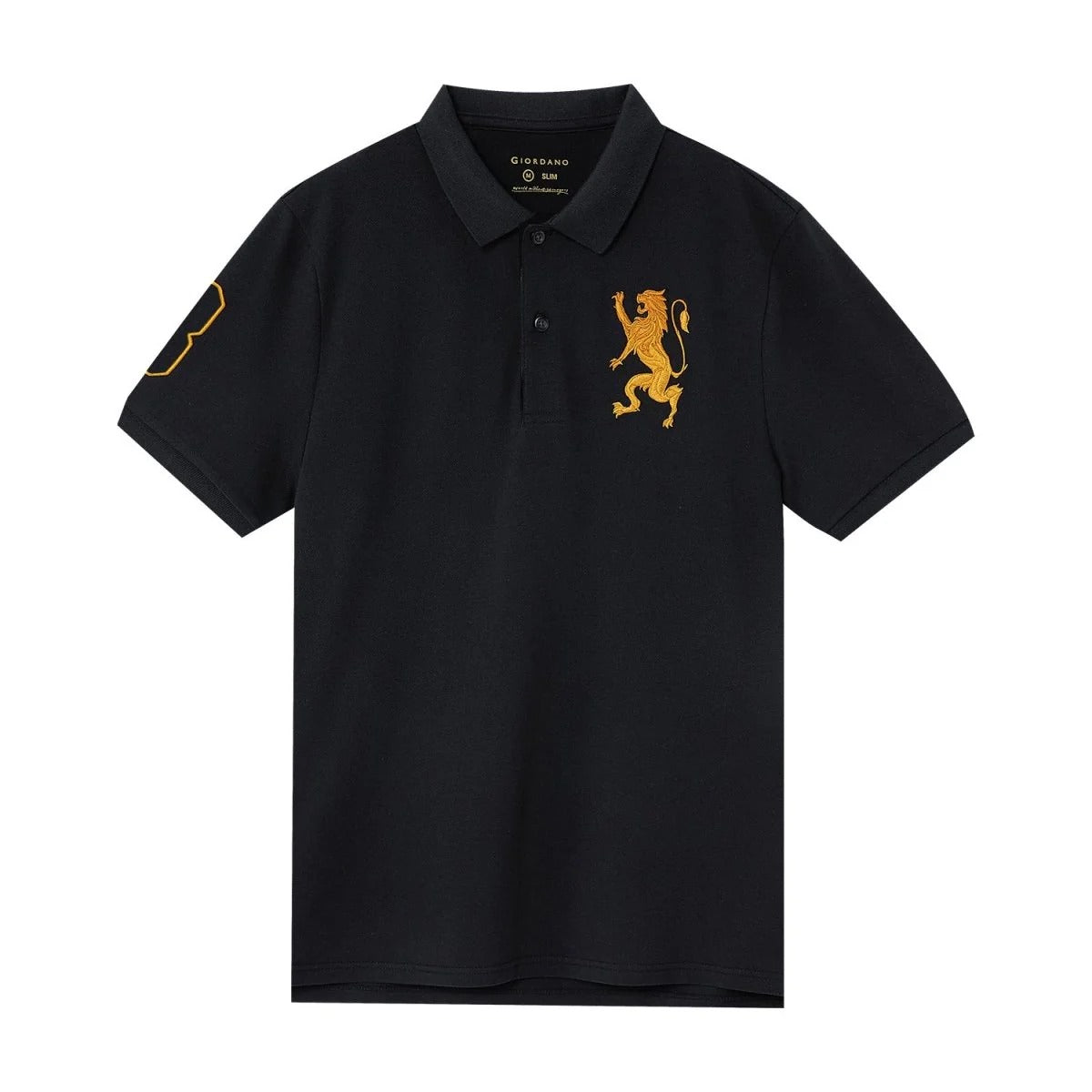 Men’s Slim Fit 3D Lion CNY Lycra Pique Polo