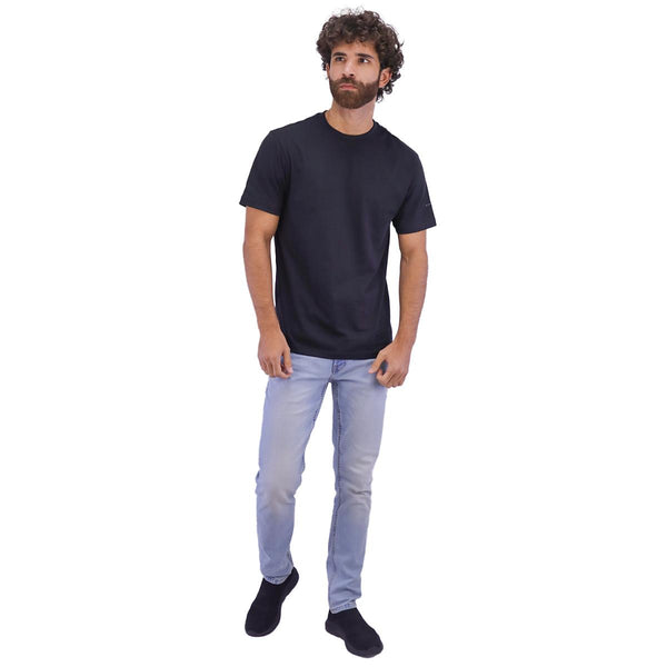 Cotton Jersey Crewneck Short Sleeve Slim Tee