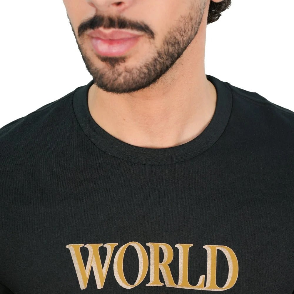 Men’s Slim Cotton Crew Neck WWS Graphic Print Tee