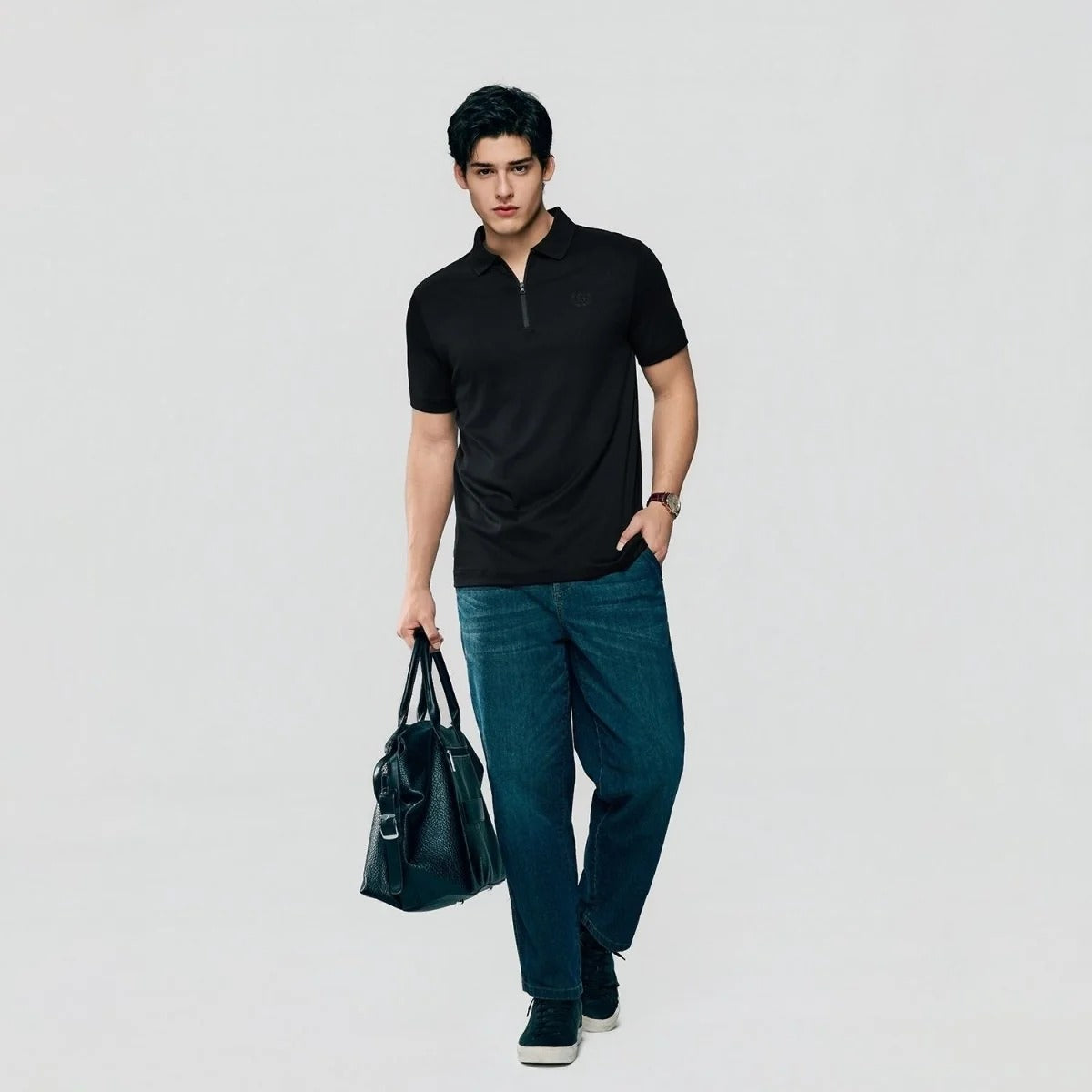 Men Regular Interlock Liquid Touch Polo (Feel the Difference)