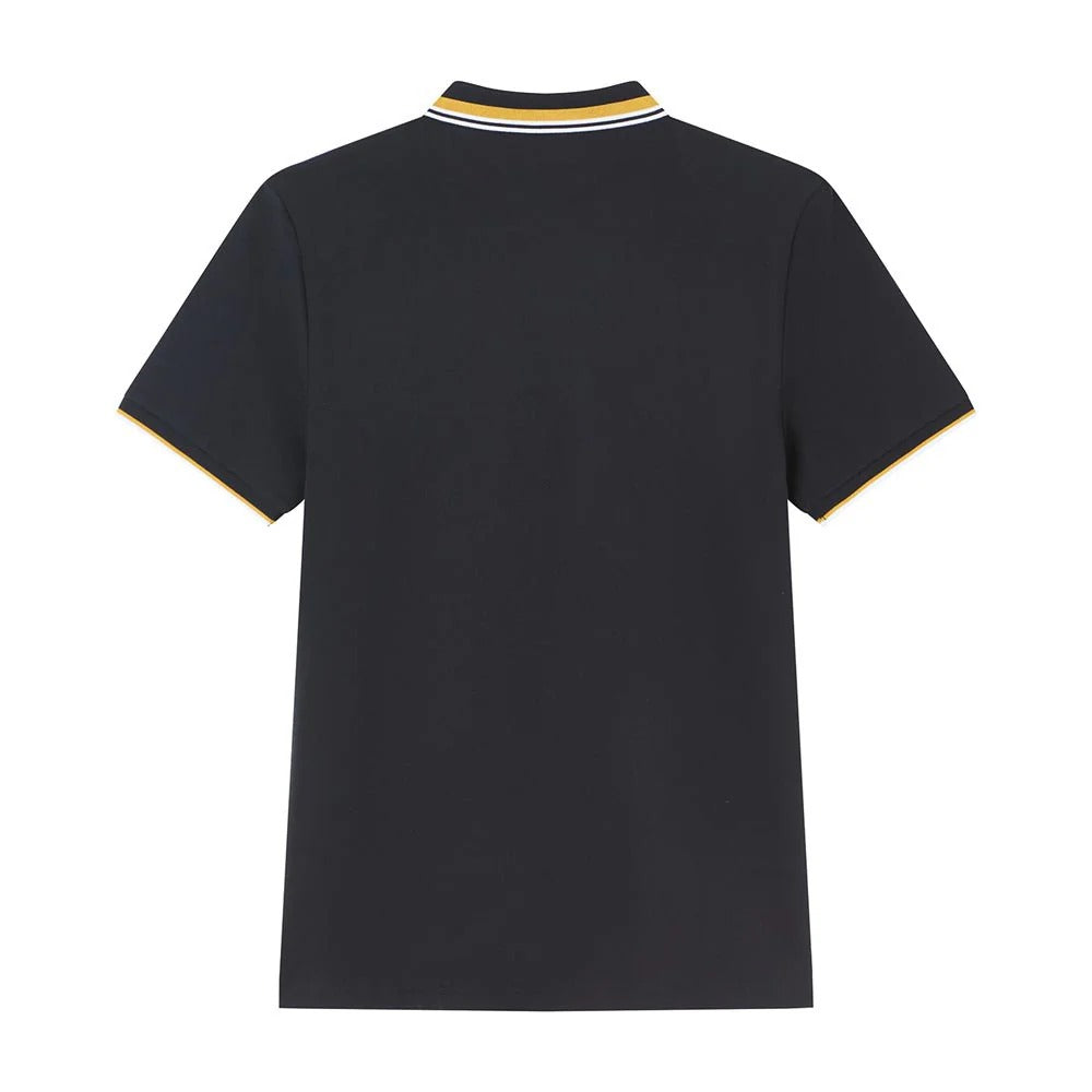 Men's Slim Pique Polo With Contrast Collar & Signature Embroidery