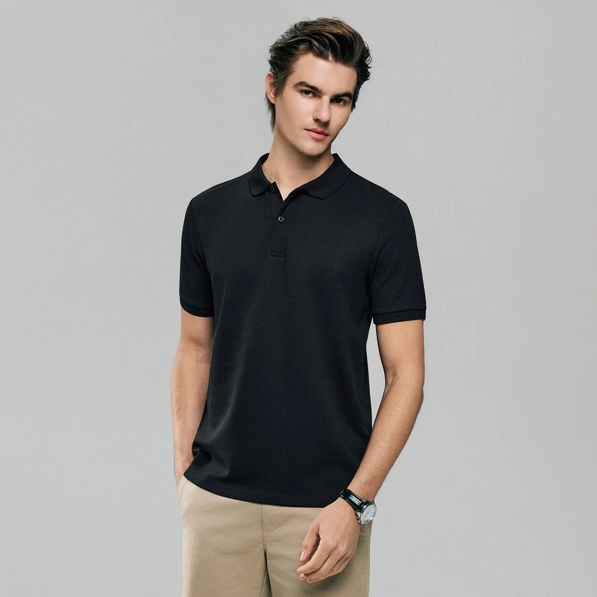 Men's Waffle Polo