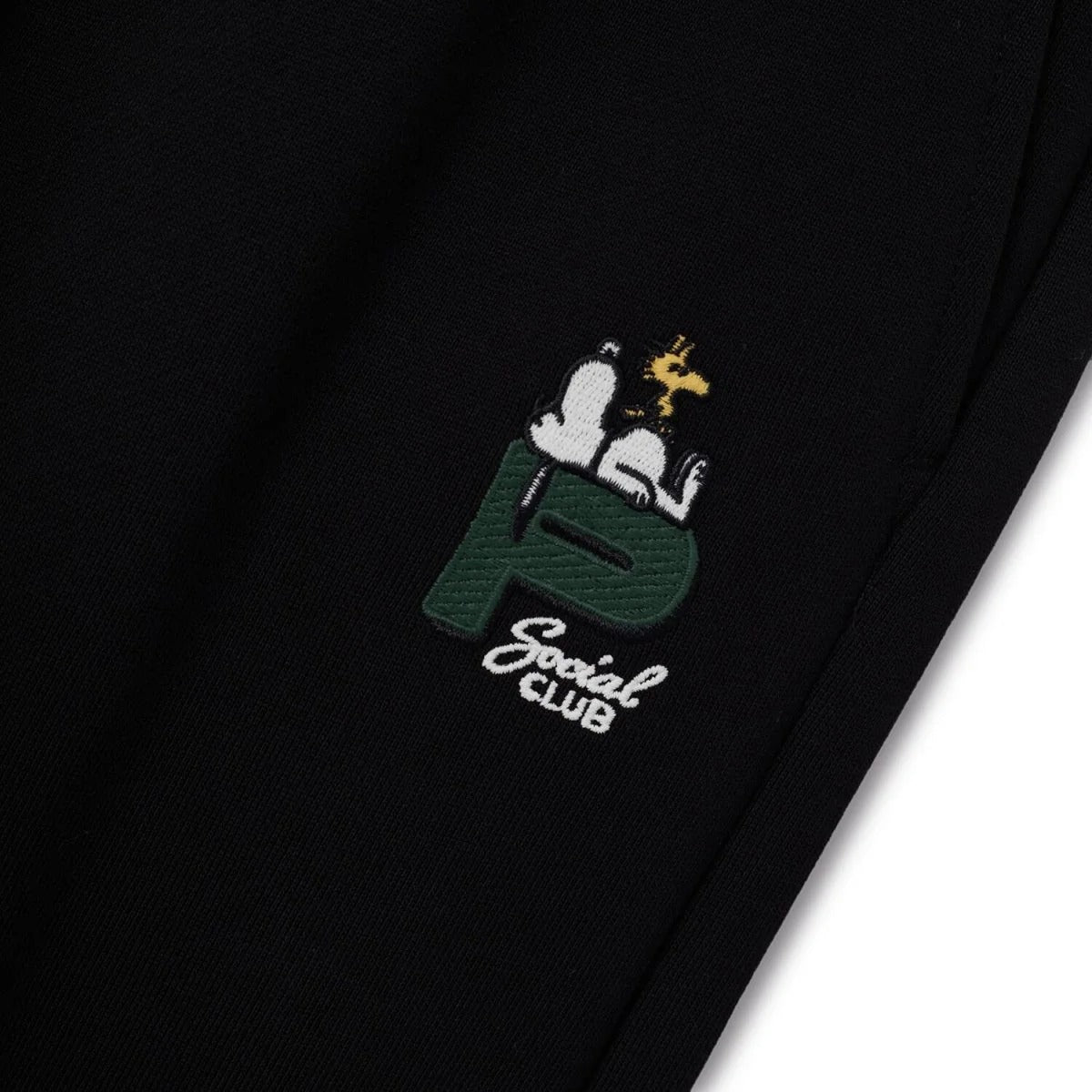 بنطال رياضي رجالي واسع بنقشة سنوبي مصنوع من القطن الفرنسي تيري