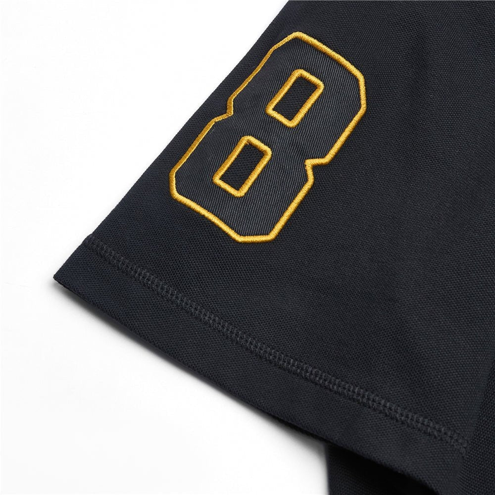 Men’s Cotton Slim Pique Polo with Napoleon Embroidery