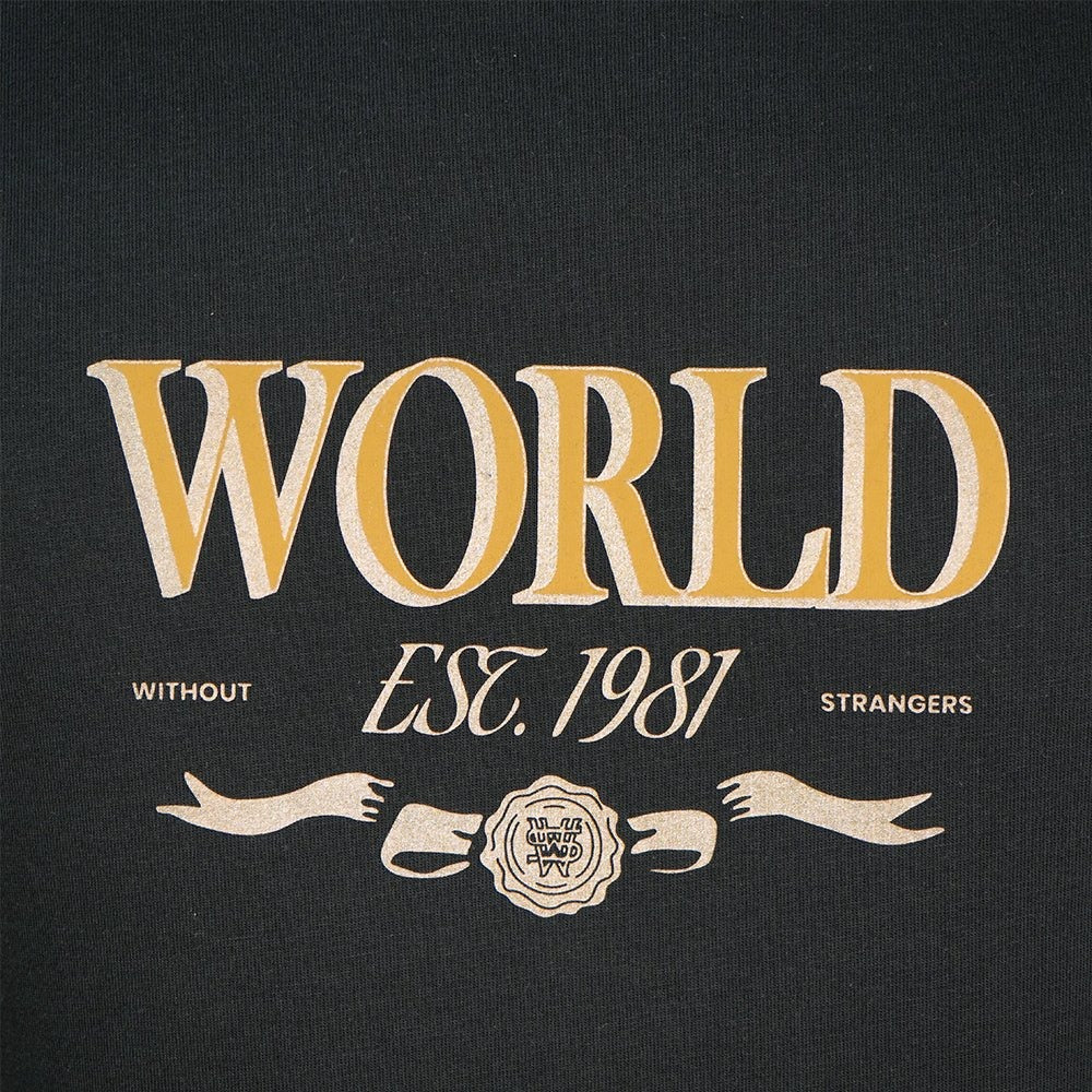 Men’s Slim Cotton Crew Neck WWS Graphic Print Tee