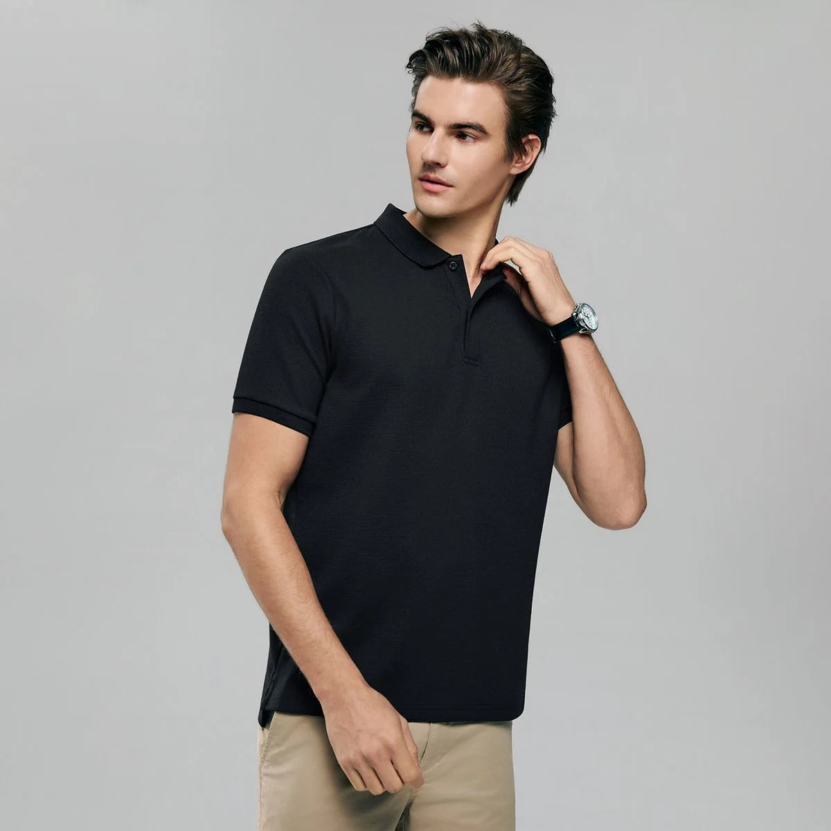 Men's Waffle Polo